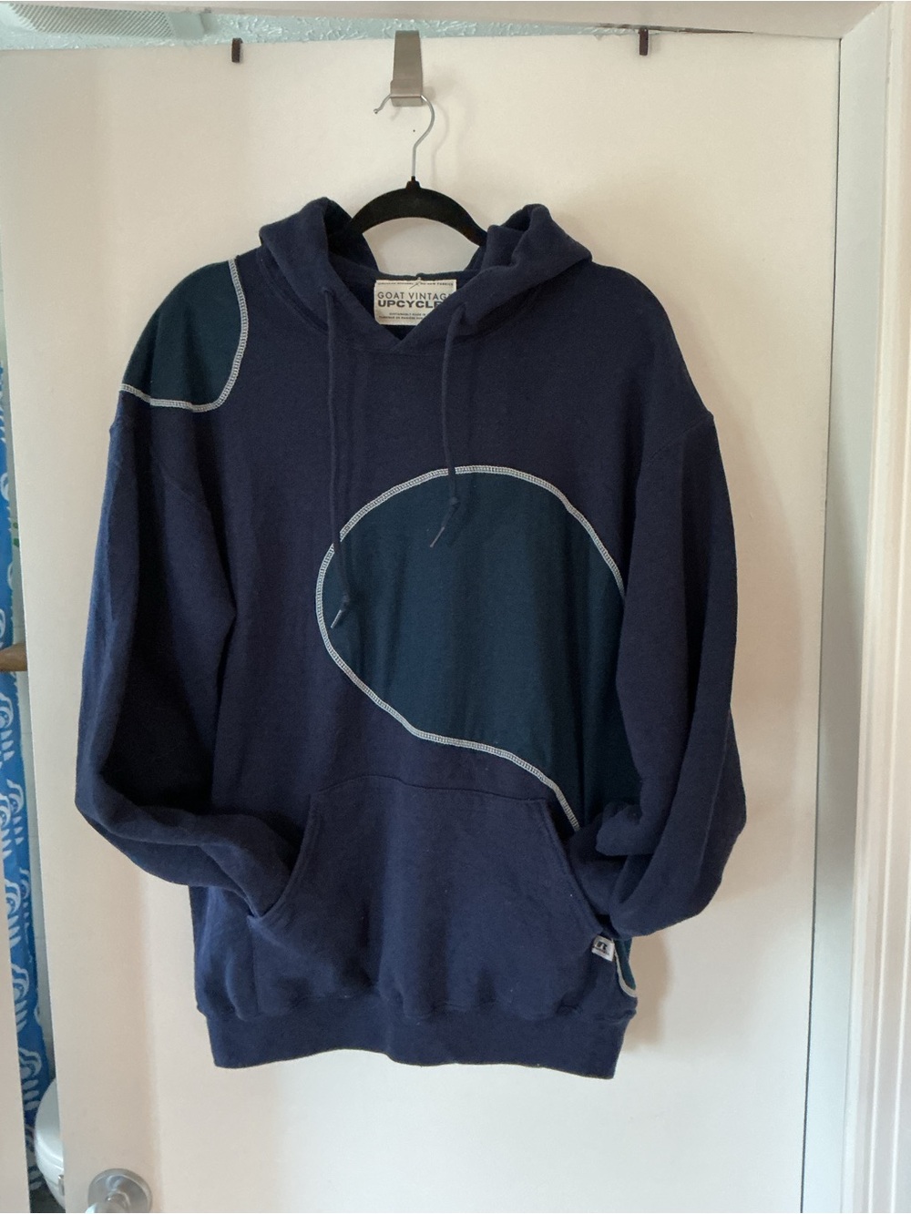 Navy Blue Unisex Hoodie Shirt